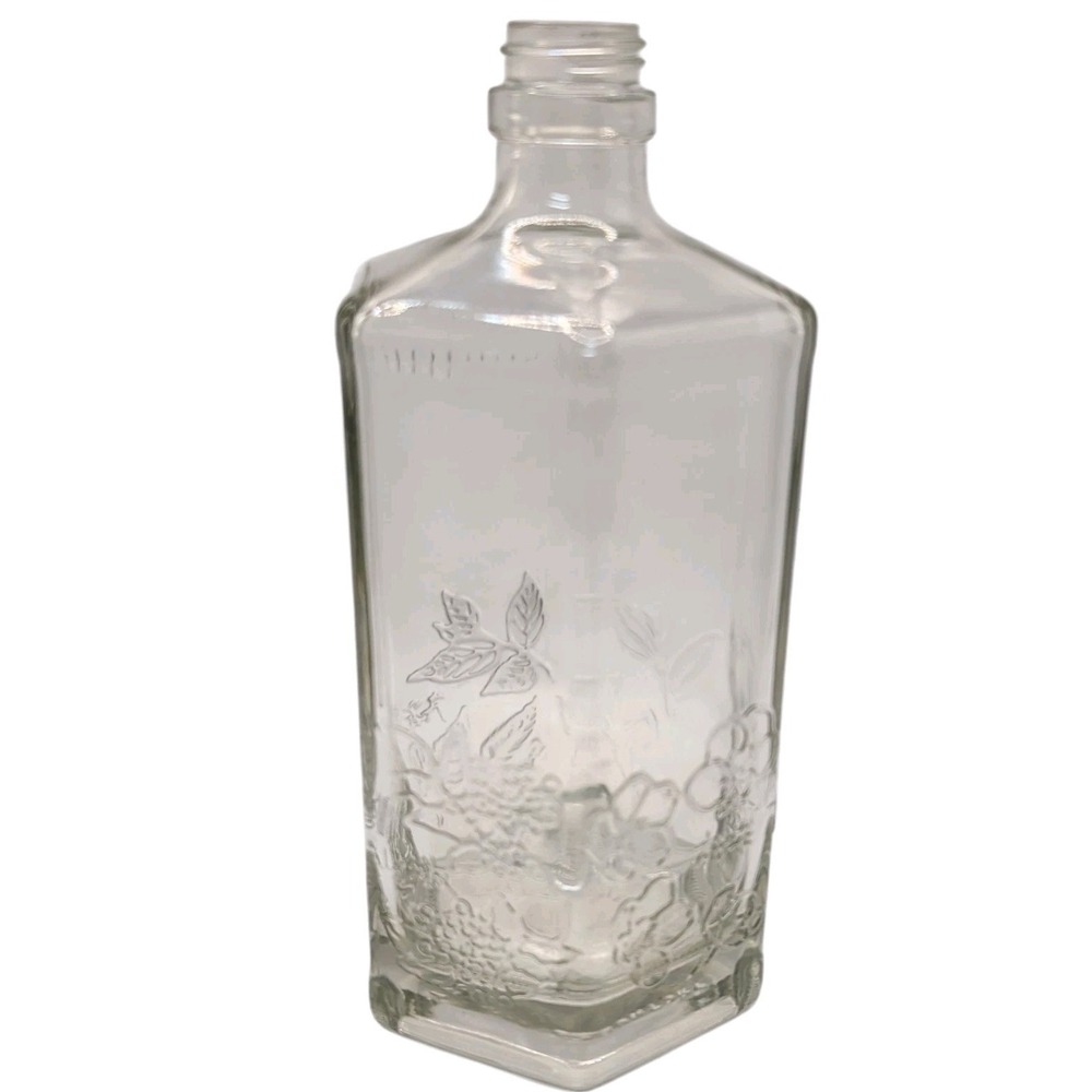 Suntory Roku Gin Bottle Empty Japanese Embossed Floral Botanical Craft Decor Bar